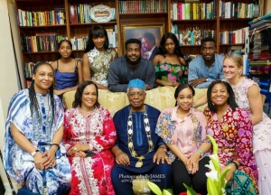 Lovely family photo of Agbani Darego with her in-laws, The Danjumas