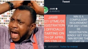 Outrage as official JAMB twitter page shares Whatsapp screenshot as official statement
