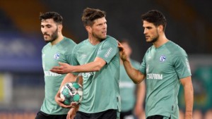 Video shows Schalke players being chased by angry fans after the German club were relegated from the Bundesliga