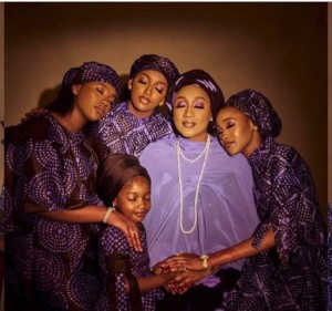 Stunning photos of President Buhari’s daughter, Hadiza Bello and her beautiful daughters