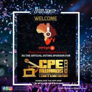 It’s now official, CPE AWARDS 2021 IS POWERED BY VERTIGO AFRICA