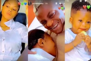 Singer, Portable Flaunts The Mother of His Son (Video)