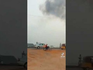 Man Singlehandedly Saved A Filling Station From Burning Down (Photos, Video)