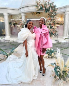 Photos: All The Guest Looks From Ini Dima-Okojie & Abasi Ene-Obong’s White Wedding so far